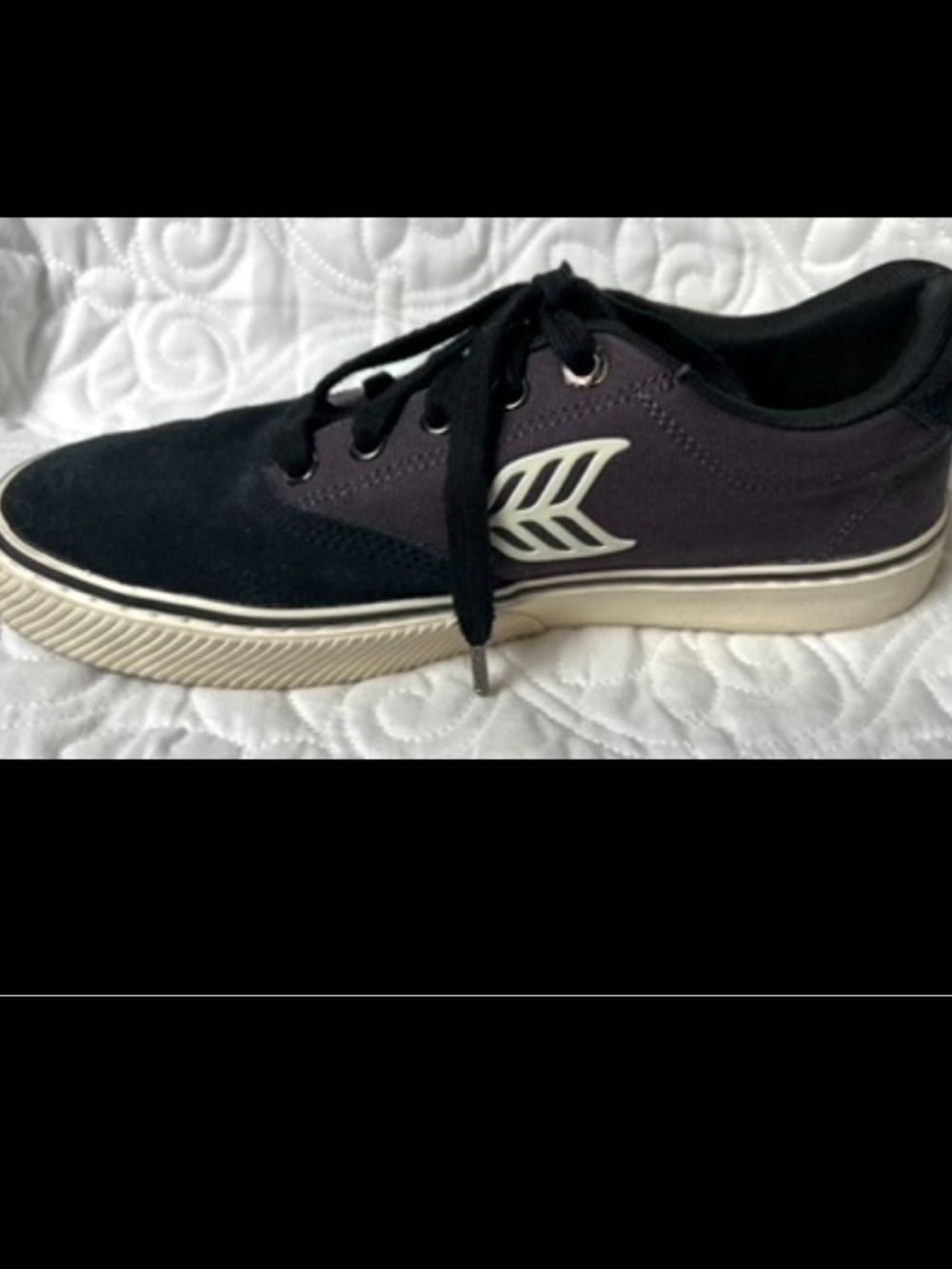 CARIUMA Naoica Tennis Blue Gray Shoe Lace Up Suede Canvas Tie Size 8.5 - Picture 4 of 16